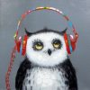 Owl Listen To Music Paint By Numbers