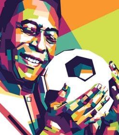 Pele On Pop Art Paint By Numbers