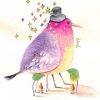 Purple Bird Art Paint By Numbers