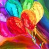 Rainbow Balloons Still Life Paint By Numbers