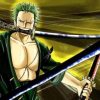 Roronoa Zoro Cartoon And Paint By Numbers