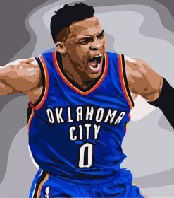 Russell Westbrook Basketballer Paint By Numbers