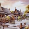 Wat Prayurawongsawat Bangkok Paint By Numbers