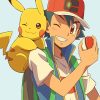 Pikachu and Ash Friendship NEW Paint By Numbers