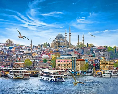 Istanbul Skyline NEW Paint By Numbers