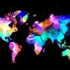 Colorful World Map NEW Paint By Numbers