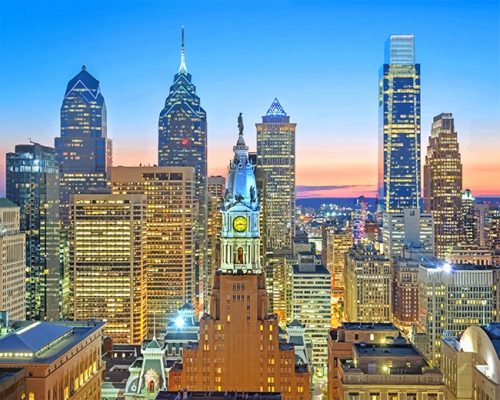 Philadelphia Skyline NEW Paint By Numbers