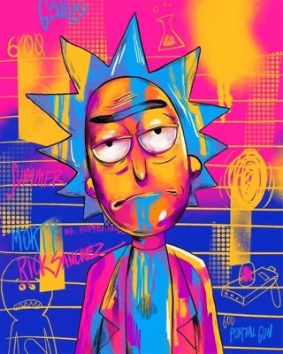 Rick Sanchez NEW Paint By Numbers