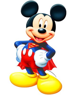 Superman Mickey Mouse NEW Paint By Numbers