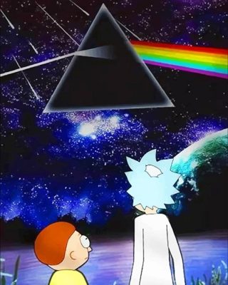 Pink Floyd Rick And Morty NEW Paint By Numbers