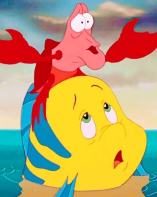 Sebastian And Flounder NEW Paint By Numbers