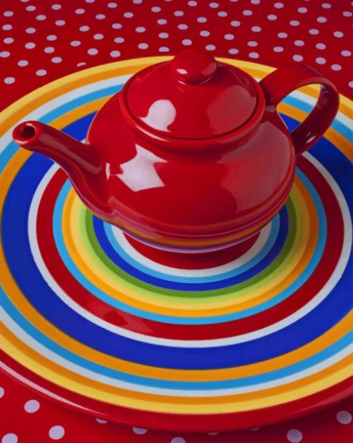 Aesthetic Teapot paint by numbers