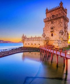 Belem Tower Lisbon paint by numbers