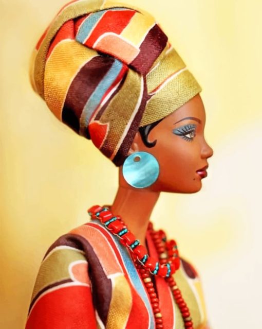 African Lady Art paint by numbers