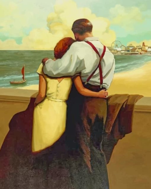 Vintage Couple In Love paint by numbers