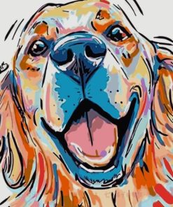 Cute Puppy paint by numbers