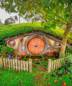 Hobbit Hole New Zealand Paint by numbers