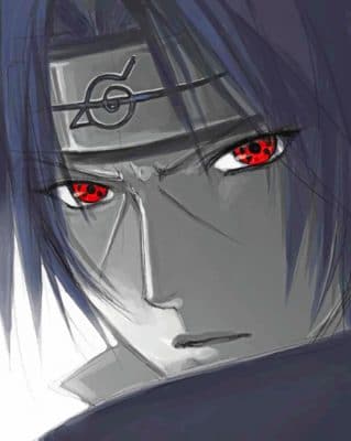 Cool Itachi Uchiha paint by numbers