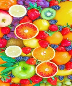 Fresh Fruits Paint by numbers