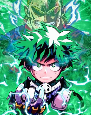 Mad Deku My Hero Academia paint by numbers