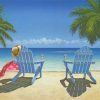 Coastal Beach Chairs paint by number