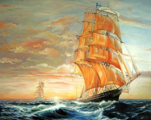 Cutty sark ship paint by numbers