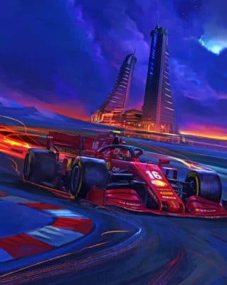 ferrari Car Racing paint by number