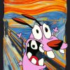 The Cowardly Dog paint by numbers