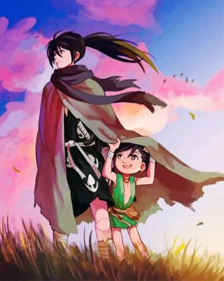 Dororo And Hyakkimaru Paint by numbers