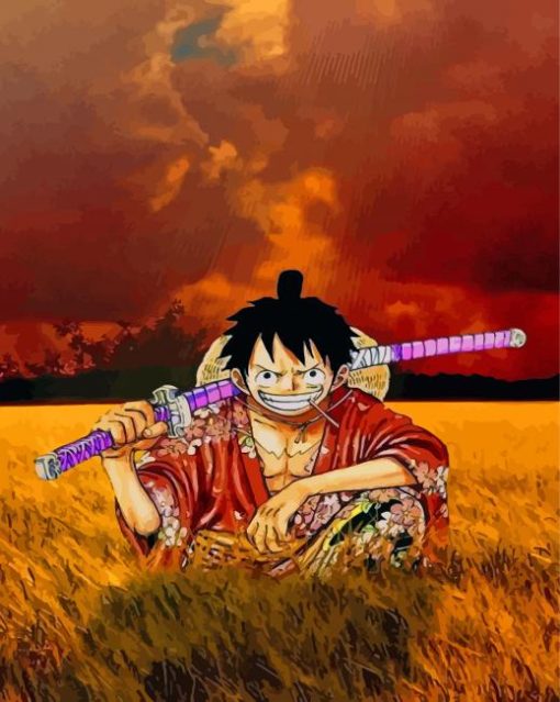 Luffy One Piece Paint by numbers