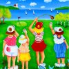 Ladies League Golf Paint by numbers