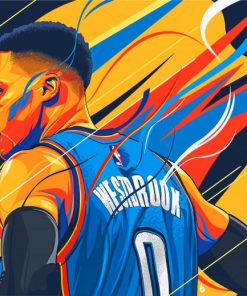 Russell Westbrook Illustration Paint by numbers