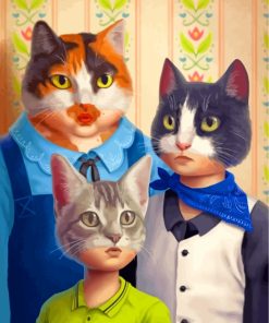 The Cats Family Paint by numbers