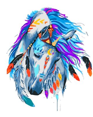 aesthetic-colorful-horse-paint-by-numbers