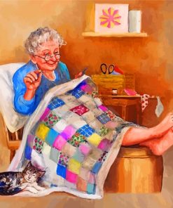 grandma-enjoying-her-time-alone-paint-by-numbers