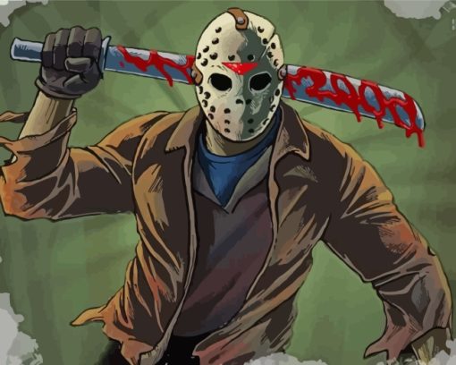 jason voorhees-paint-by-numbers