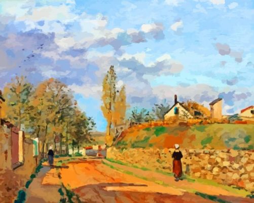 pissarro-Rue-de-Beaujour,-Pontoise-paint-by-numbers