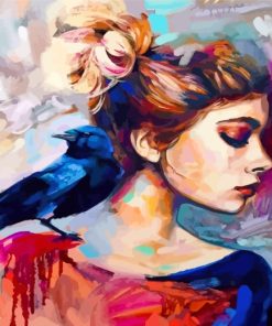 woman-and-bird-paint-by-numbers