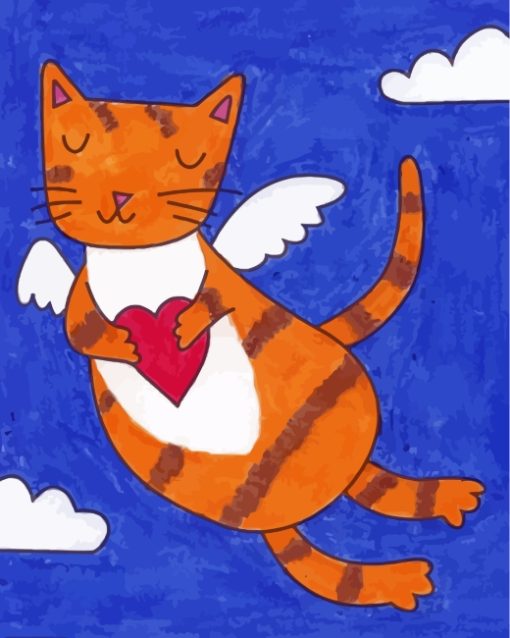 Angel Cat Paint by numbers