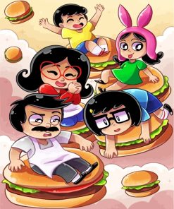 Bobs Burgers Illustration Paint by numbers