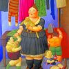 Fat Mother And Children Paint by numbers