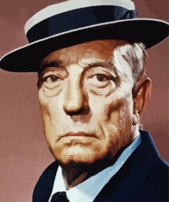 Old Buster Keaton Paint by numbers