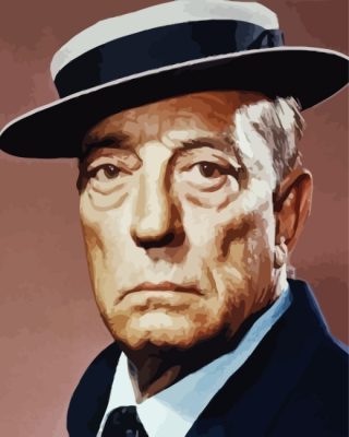 Old Buster Keaton Paint by numbers