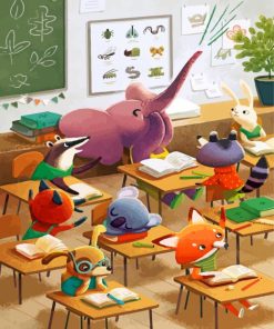 animals-students-paint-by-number