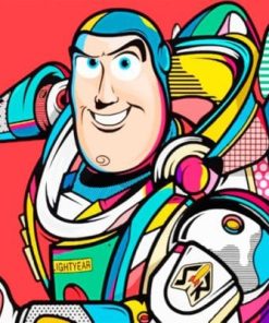 Buzz Lightyear Pop Art paint by numbers