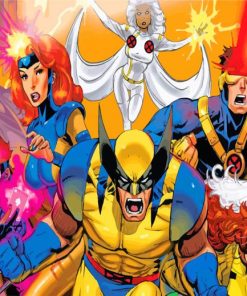 X Men The Animated Series paint by number