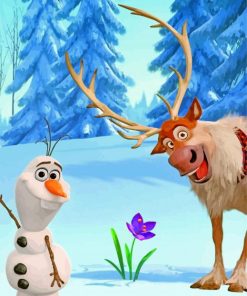 frozen-olaf-and-sven-paint-by-numbers