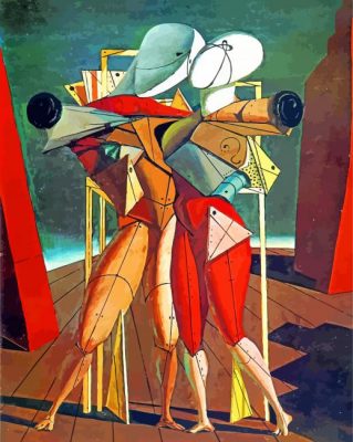 giorgio de chirico hector and andromache paint by number