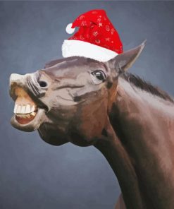 Christmas Horse Paint By Numbers