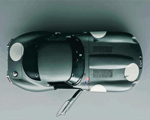 Jaguar E Type From Above Paint By Numbers